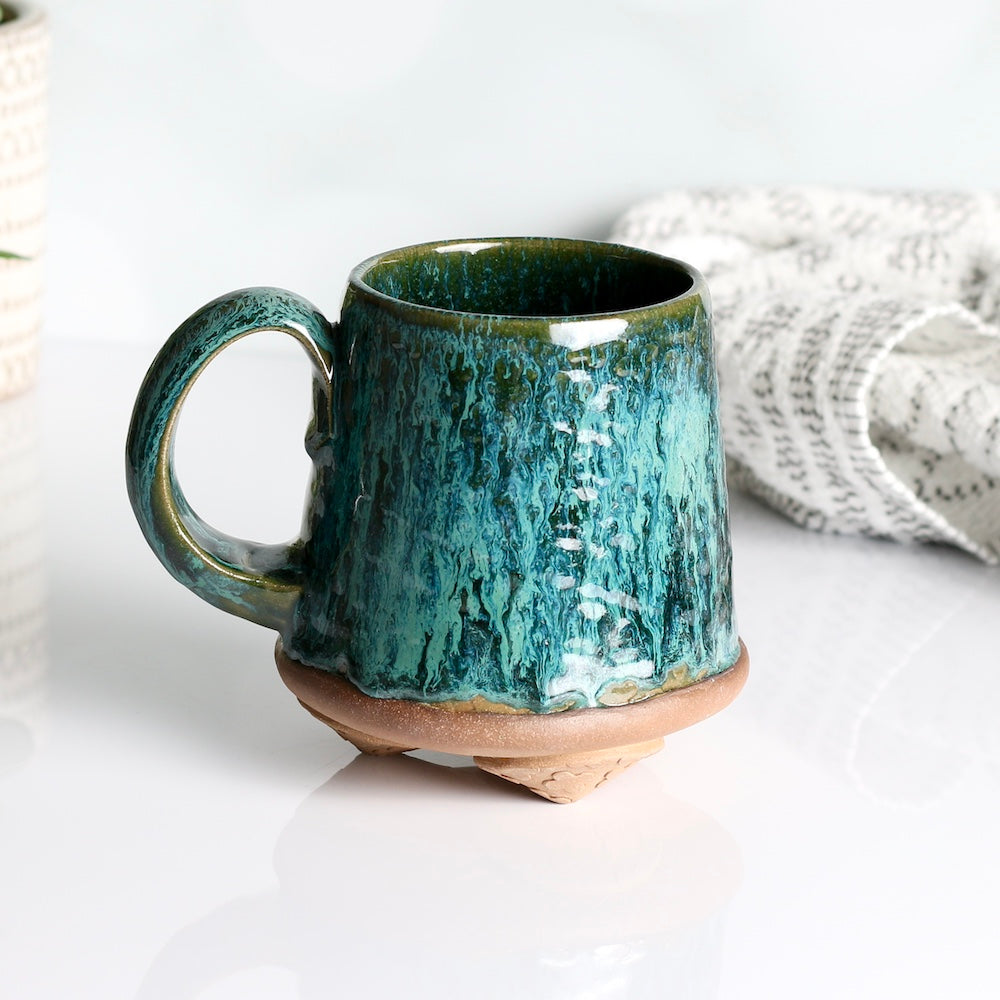 Handmade Ceramic Footed Mug