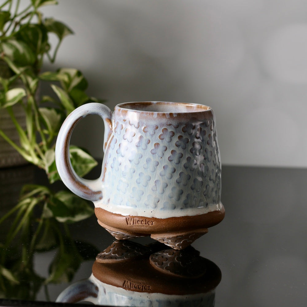 Handmade Ceramic Footed Mug - White