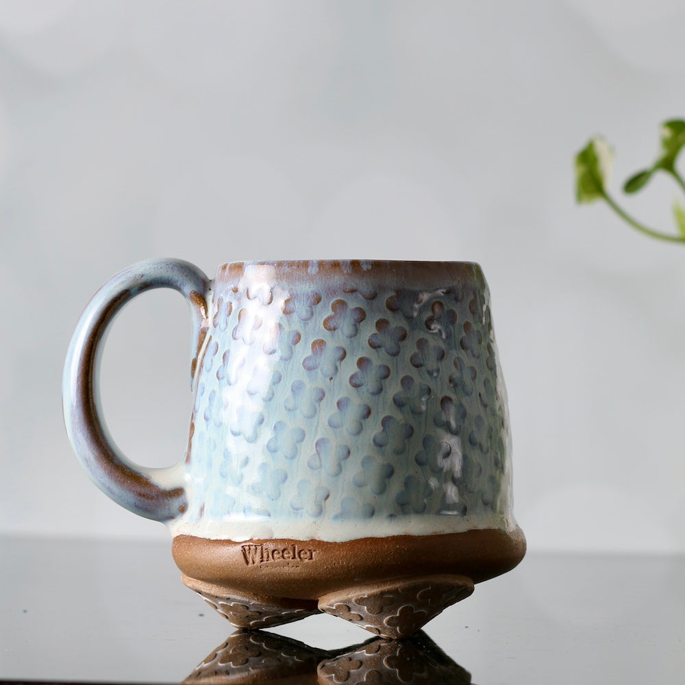 Handmade Ceramic Footed Mug - White