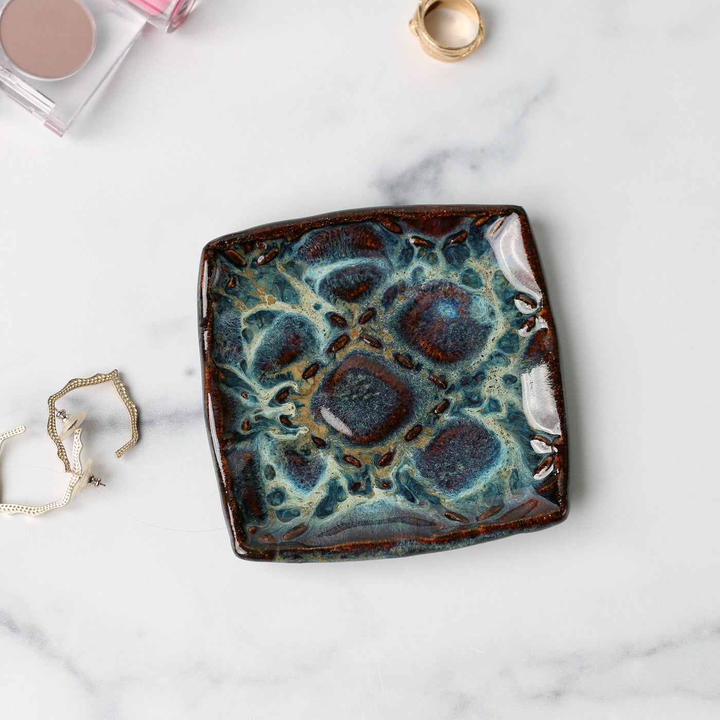 Ring Dish - Tidal Pool Glaze